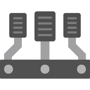 Araba hızlandırıcısı modern simge, vektör illüstrasyonu