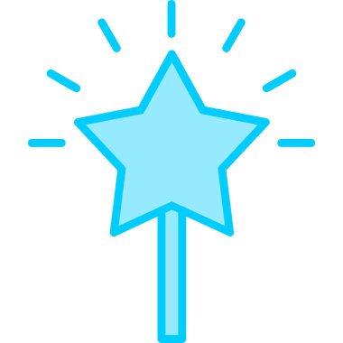 yıldız web simgesi basit illüstrasyon