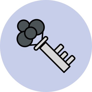 Anahtar. Web simgesi basit illüstrasyon