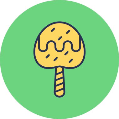 Elma şekeri. vektör illüstrasyonu