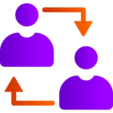 kullanıcı simgesi. düz tasarım biçimi beyaz arkaplanda kırmızı ve siyah renklerdir.