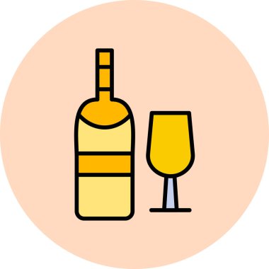 meyve suyu simgesi, vektör illüstrasyonu 