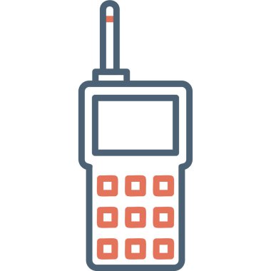 Walkie talkie kutsal kişilerin resmi, vektör çizim