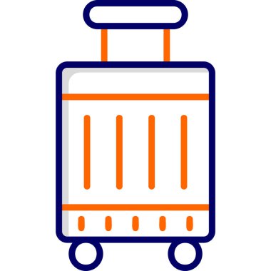 Çanta. Web simgesi vektör illüstrasyonu