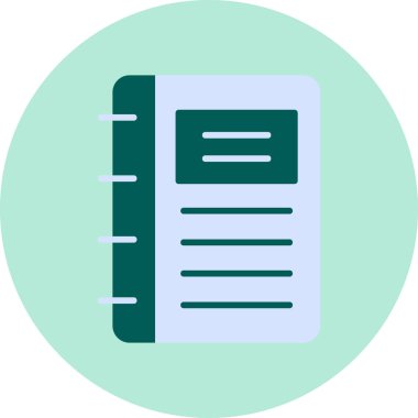 Not defteri web simgesi, vektör çizim