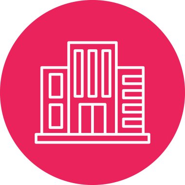 Otel modern simge vektör illüstrasyonu