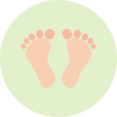 Digital Footprint. web icon simple design
