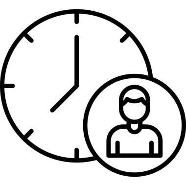 Time Manager icon modern vector illustration