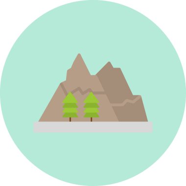 Göl modern simgesi, vektör illüstrasyonu