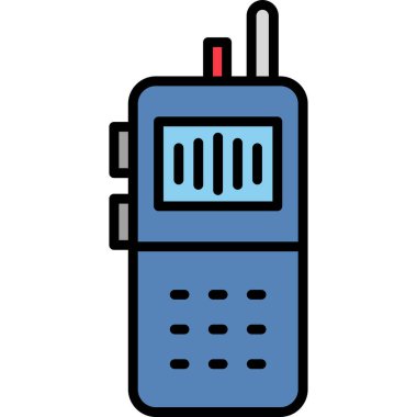walkie talkie flat icon, simple illustration
