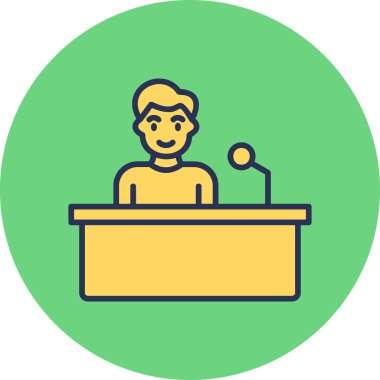 konferans vektör illüstrasyonunu ara