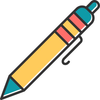 ballpoint pen. web icon simple illustration