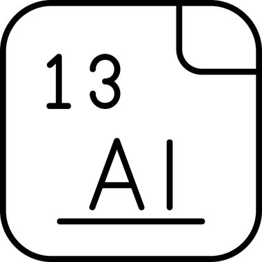 Alüminyum modern simge, vektör illüstrasyonu