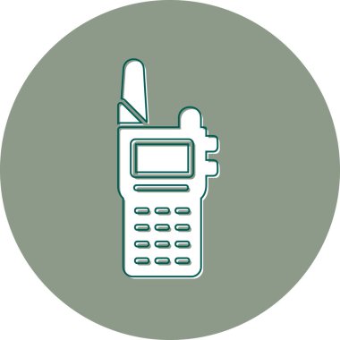 Walkie talkie kutsal kişilerin resmi, vektör çizim