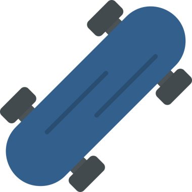 Kaykay simgesi vektör illüstrasyonu