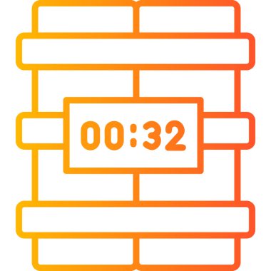 vector illustration of bomb modern icon