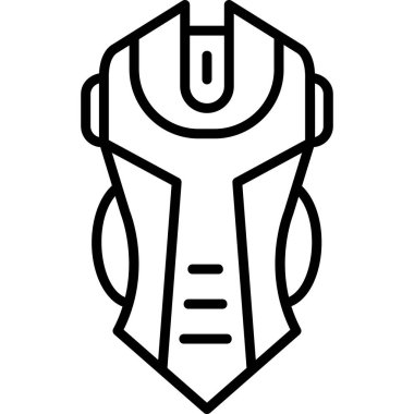 Oyun faresi düz vektör simgesi