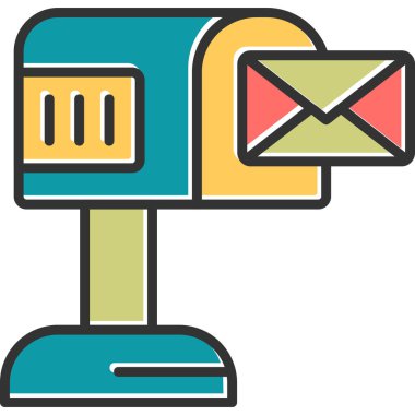 Simge vektör illüstrasyonunu gönder