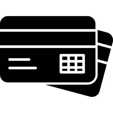 Kredi kartıyla. Basit resimleme