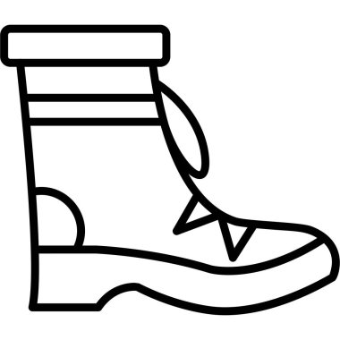 Boot. Web simgesi vektör illüstrasyonu