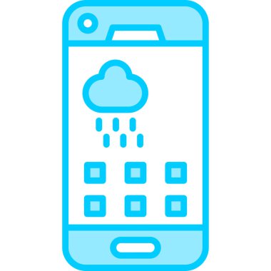 Cep telefonu. Web simgesi basit tasarım