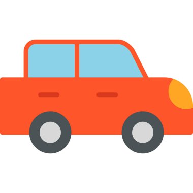 Araba modern simgesi, vektör illüstrasyonu