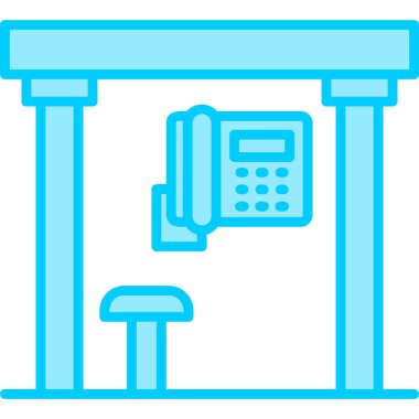 telefon simgesi vektör illüstrasyonu