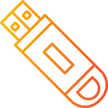 USB Flash sürücü simgesi.  