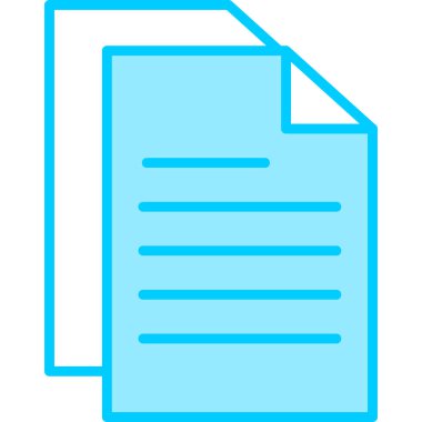 Belge simgesinin vektör illüstrasyonu