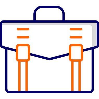 Çanta. Web simgesi basit illüstrasyon