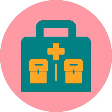 ilk yardım kiti vektör simgesi