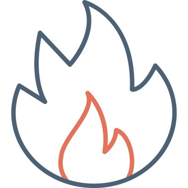 fire flame icon. web illustration