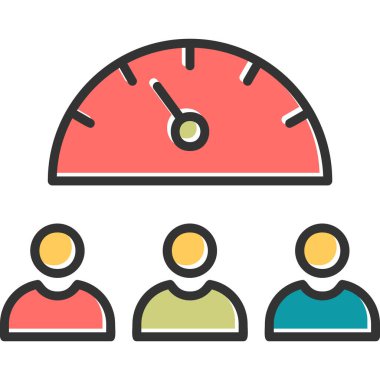 Abstract vector illustration of team work