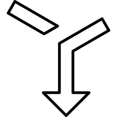 Okları birleştir Web simgesi vektör illüstrasyonu