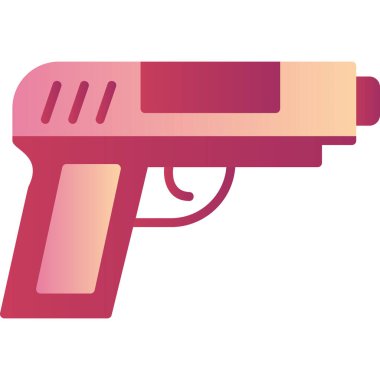 Silah. Web simgesi basit illüstrasyon