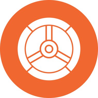 Modern simge vektör illüstrasyonunu lastikle