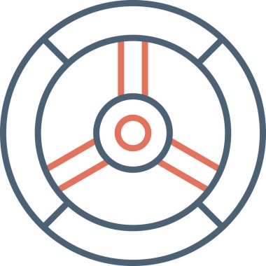 Modern simge vektör illüstrasyonunu lastikle