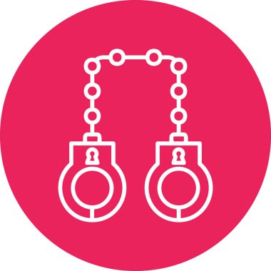 kelepçe ikon vektör illüstrasyonu