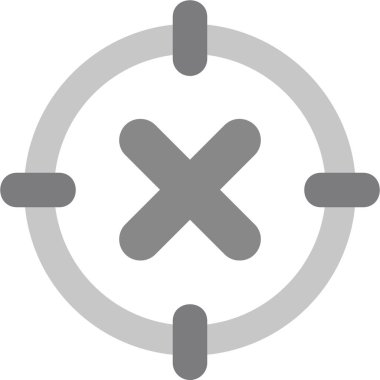 Konsantrasyon yok modern simge, vektör illüstrasyonu