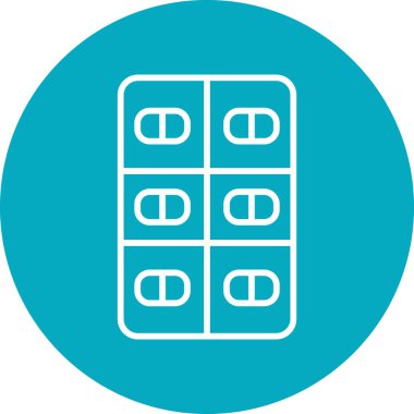 hap ikonu vektör illüstrasyonu