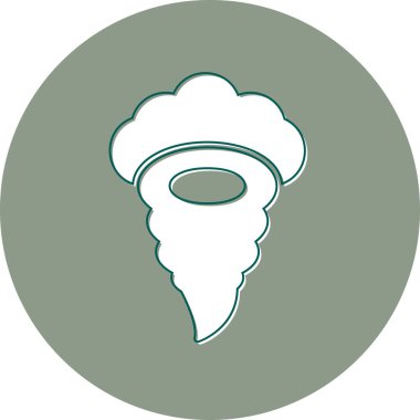 Twister modern simgesi, vektör illüstrasyonu