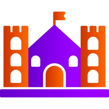 kale ikonu vektör illüstrasyonu