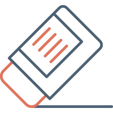 Silgi. Web simgesi vektör illüstrasyonu