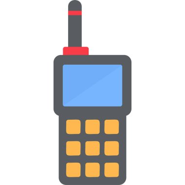 Walkie talkie kutsal kişilerin resmi, vektör çizim