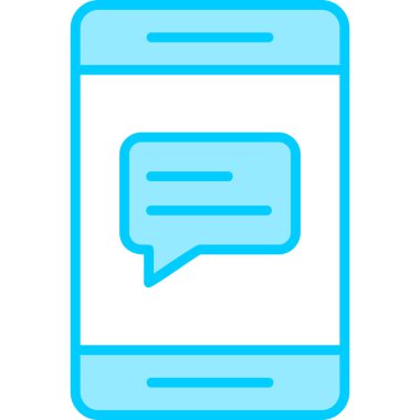 Konuş. Web simgesi basit illüstrasyon