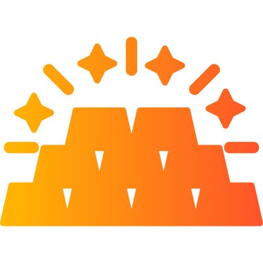 Gold Ingots web simgesi basit bir illüstrasyon