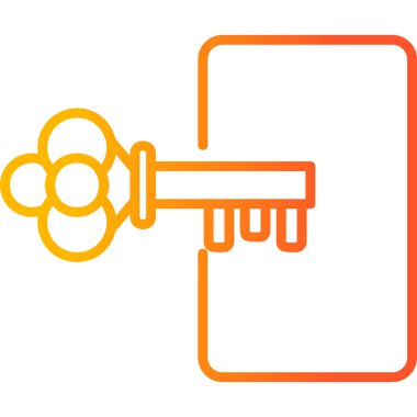 ikon vektör illüstrasyonunu kilitle