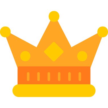 Taç. Web simgesi vektör illüstrasyonu