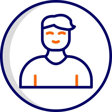 Profil simgesi vektör illüstrasyonu