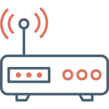 Modem. Web simgesi basit tasarım